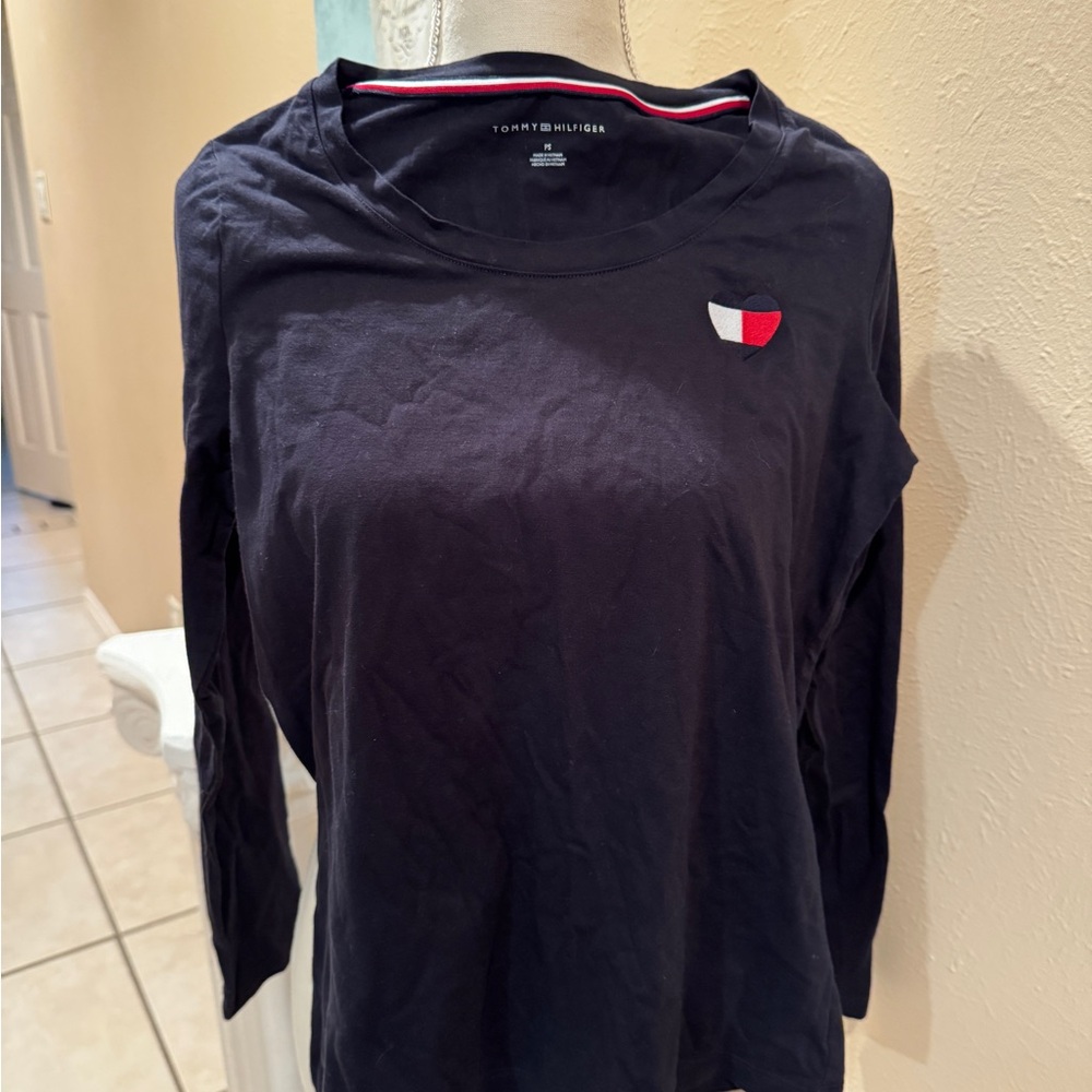 Tommy Hilfiger Black Long Sleeve Tee